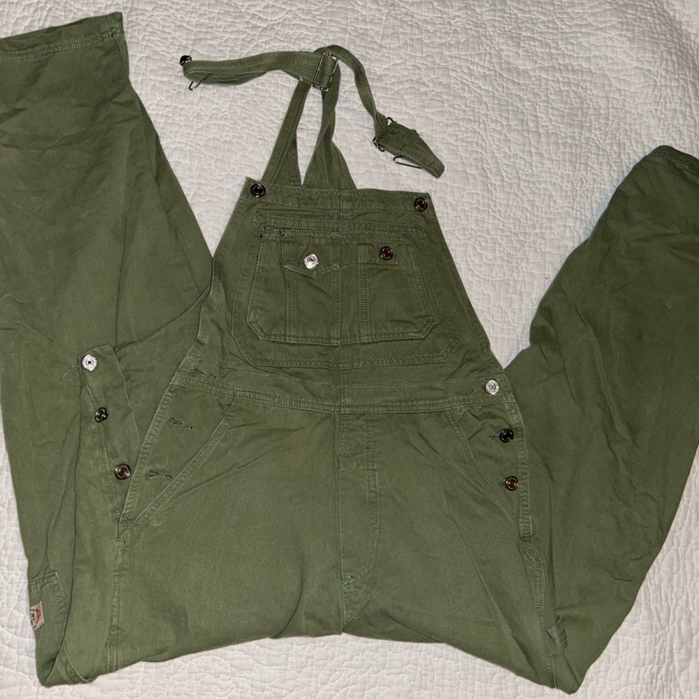 Lana Roux 90s Retro Chino Twill Overalls